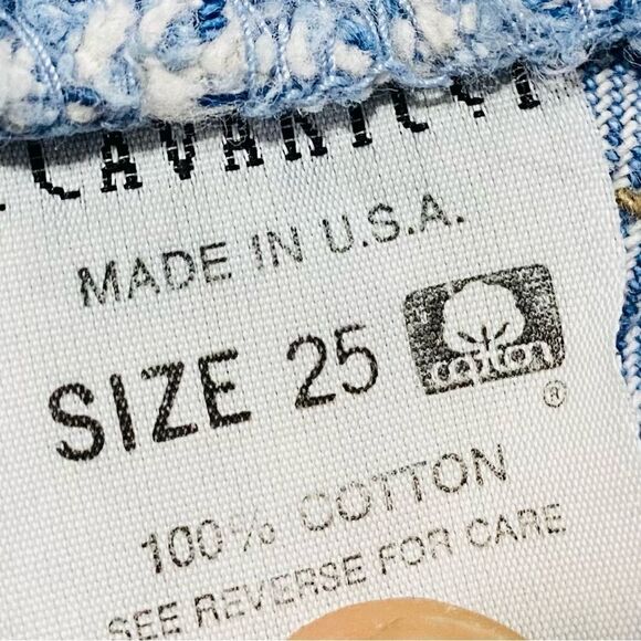 Z. Cavaricci Vintage High Rise 100% Cotton Jeans Women’s 25 x 29.5 USA Made - Picture 7 of 12